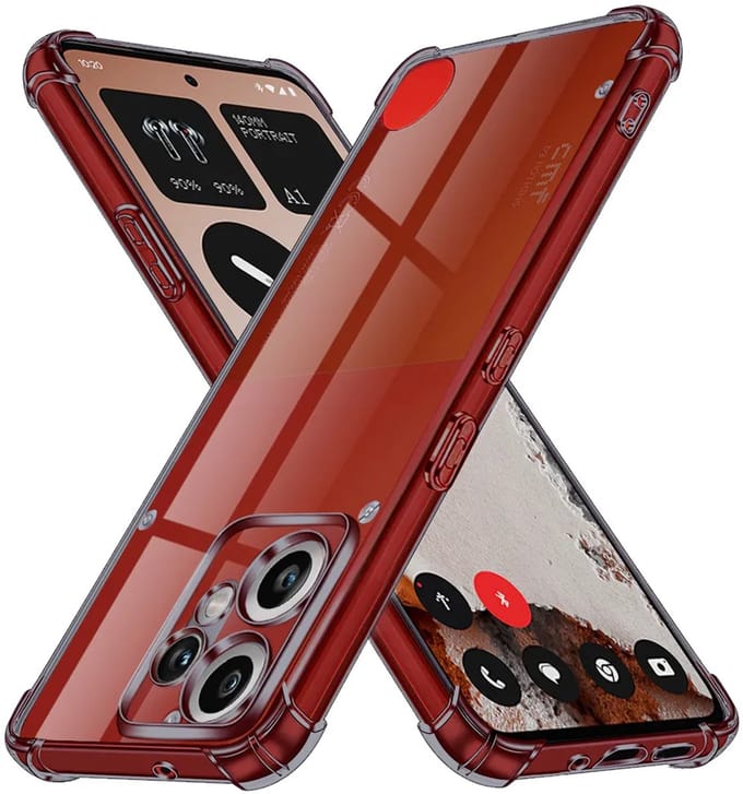 Hoesje geschikt voor Nothing CMF Phone 2 Pro - Techsuit Shockproof Silicone Back Cover - Zwart
