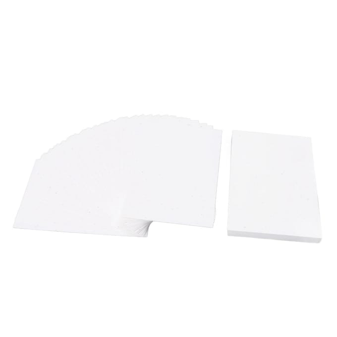 100 Pièces Papier Cartonné Portable Petites Cartes d'Art Peintes à la Main Papier Blanc Vierge Paquet Set pour white