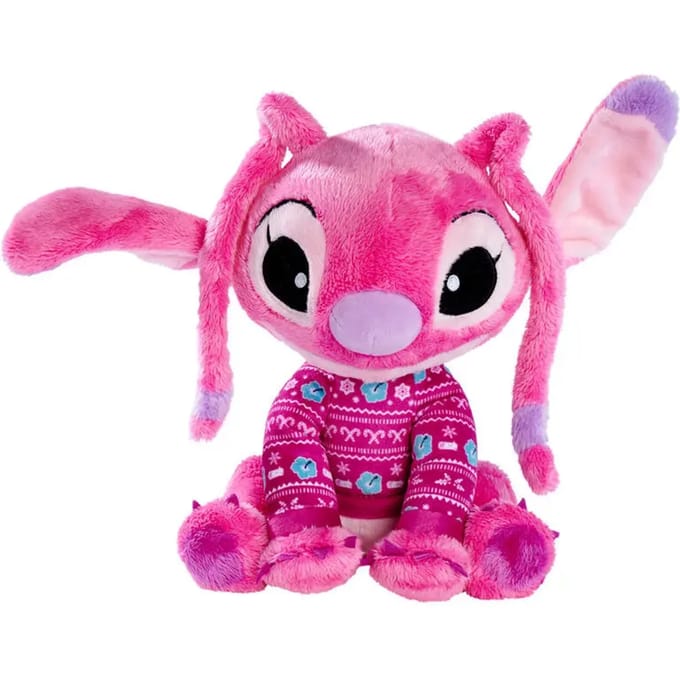 Simba Toys plush Disney Angel & Stitch - Christmas knuffel - 25cm - Vanaf 0m