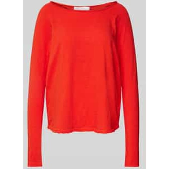 Rich & Royal Organic Heavy Jersey Sunset Red Maat: S | Longsleeves Outlet | Dames | Rood