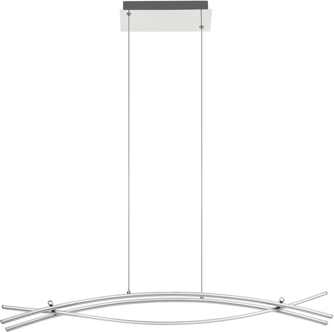 EGLO Nevado Hanglamp - LED - 90 cm - Chroom/Wit