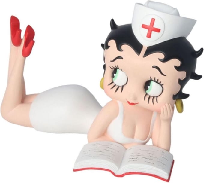 Betty Boop Liggende Zuster Beeldje 19cm