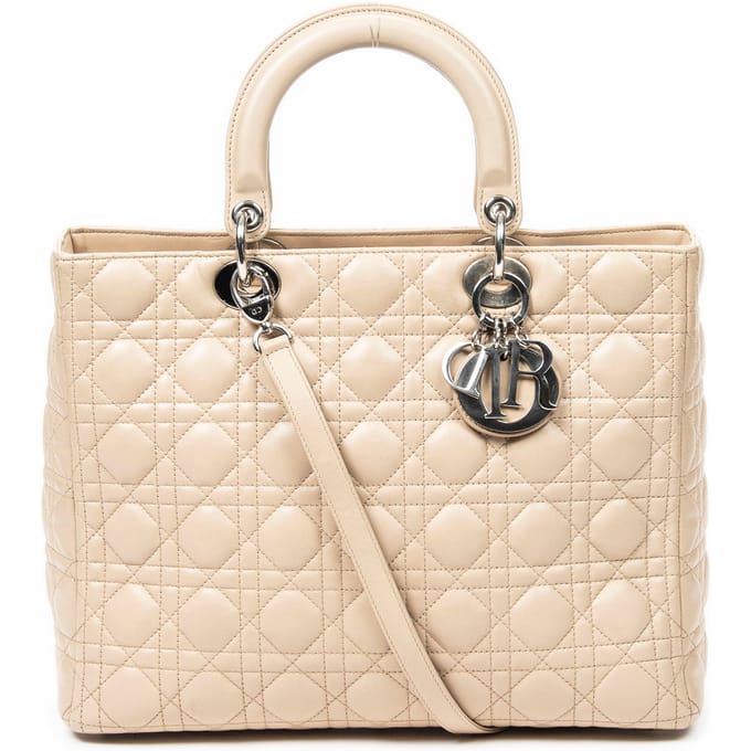 Large Lady Dior Zip  Schoudertas