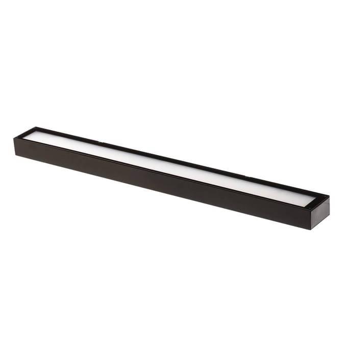 MCJ LED wandlamp Mera, breedte 80 cm, zwart, 3000K