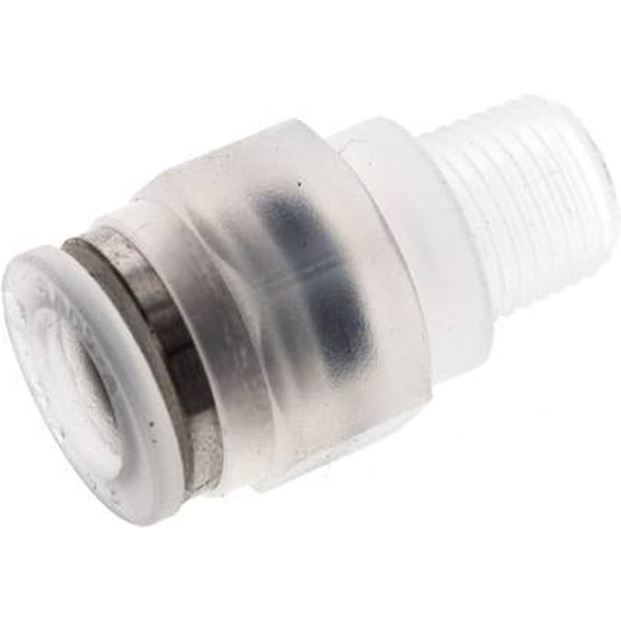8mm x R1/8'' PA Insteekfitting Buitendraad EPDM/PTFE