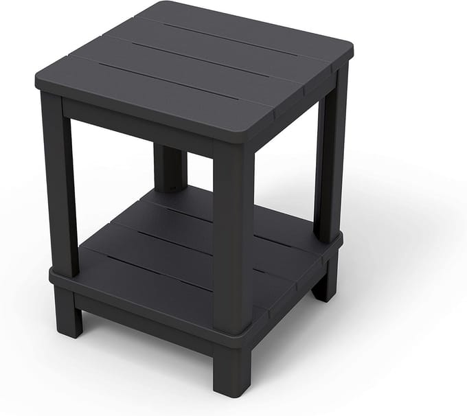 Deluxe tafel met dubbele plank - 40,5 x 40,5 x 52 cm