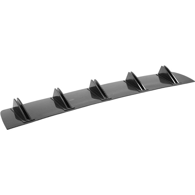 83cm Lèvre de Pare-chocs Arrière Diffuseur 2 Pièces Style Fibre de Carbone Aileron de Requin Arrière pour Série 1 E90 gray