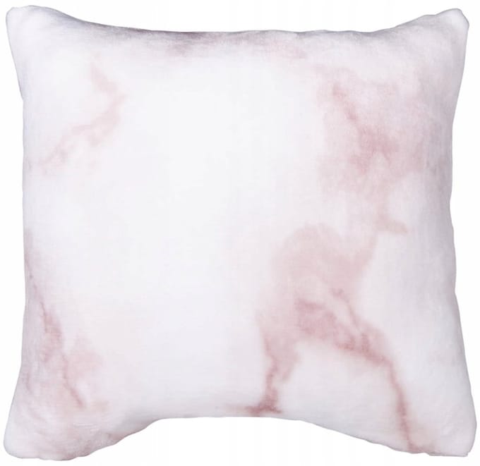 Decoratieve Kussenhoes RENE 40x40 cm - Roze Marmerlook