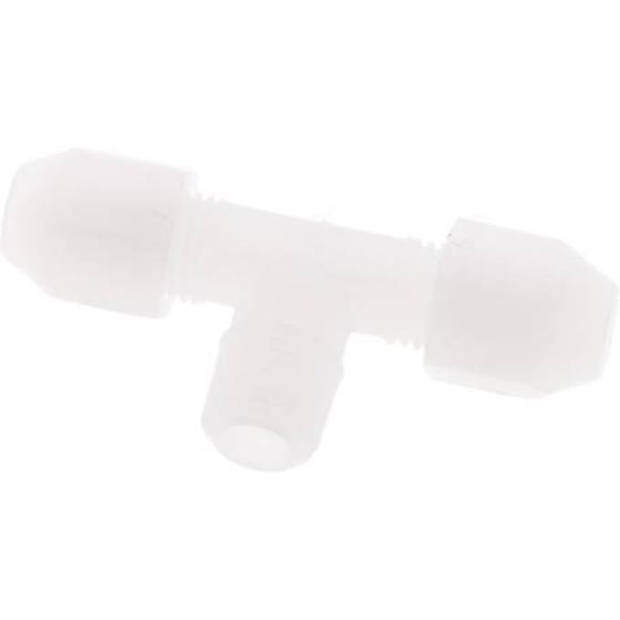 2X4 Mm&R1/8'' Pvdf T-Vorm Tee Slang Aansluiting Met Buitendraad 10Bar/145Psi