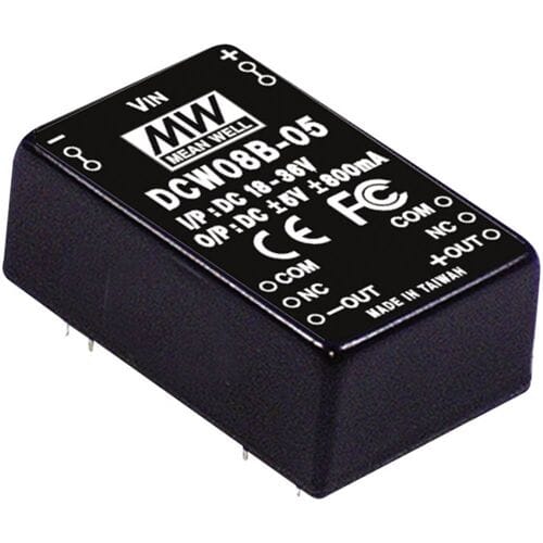 MEAN WELL DCW08B-15 DC/DC-converter 8 W Aantal uitgangen: 2 x Inhoud 1 stuk(s)