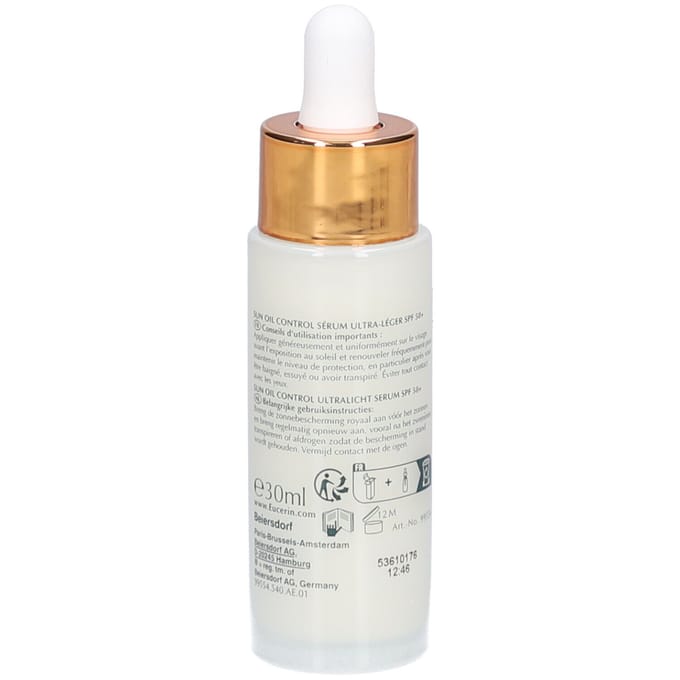 Eucerin Sun Oil Control Ultralicht UV Serum - Zonnebrand - SPF 50+ - 30ml