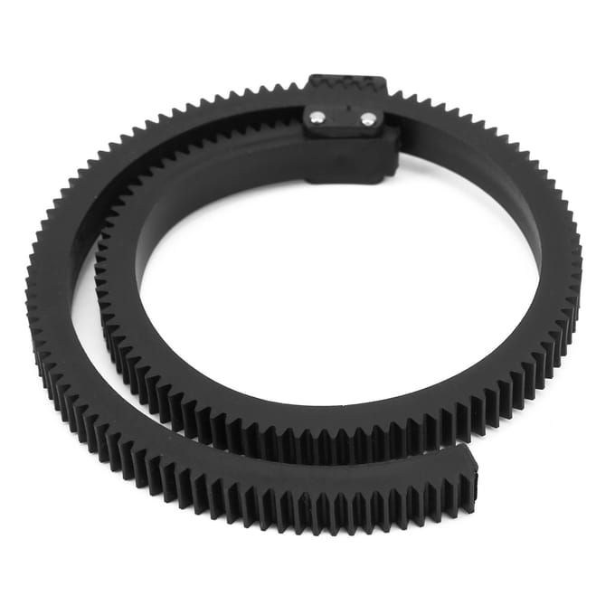 Verstelbare Follow Focus Lens Tandring Riem voor SLR DSLR Camera Camcorder Camera Accessoire black