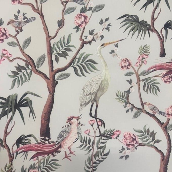 Vlies Behang 102106 Vogels – Mussen Kraanvogels – Linnenstructuur – Modern Natuurdesign