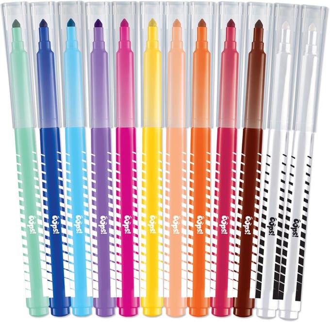Maped uitwisbare viltstiften COLOUR'PEPS OOPS, 12 stuks in kartonnen etui