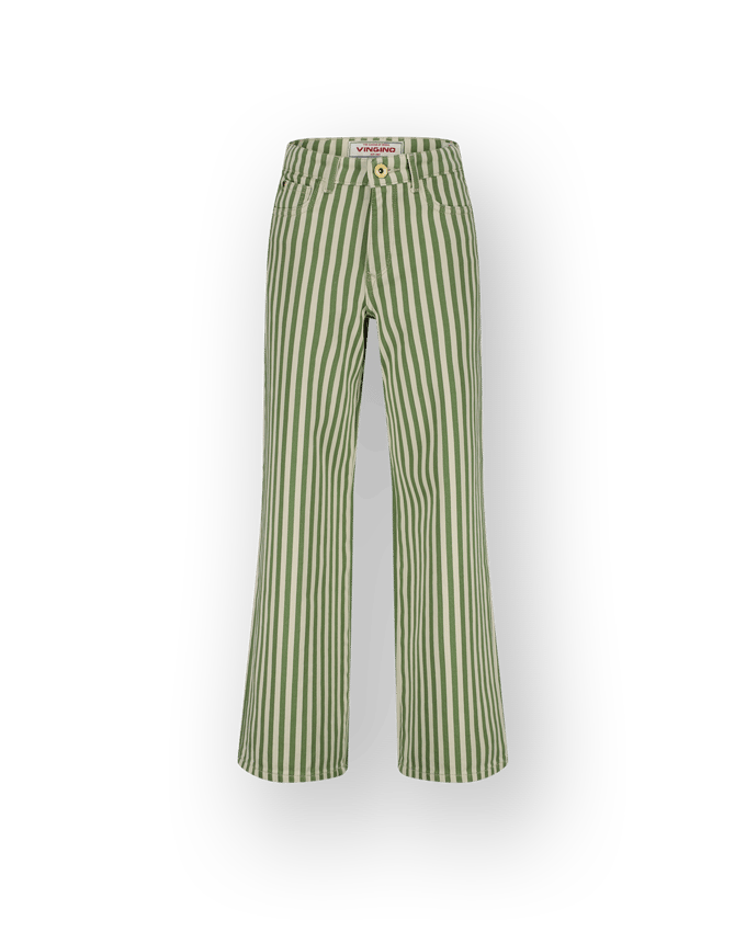 Extra Wide Leg Jeans Cassie Stripe