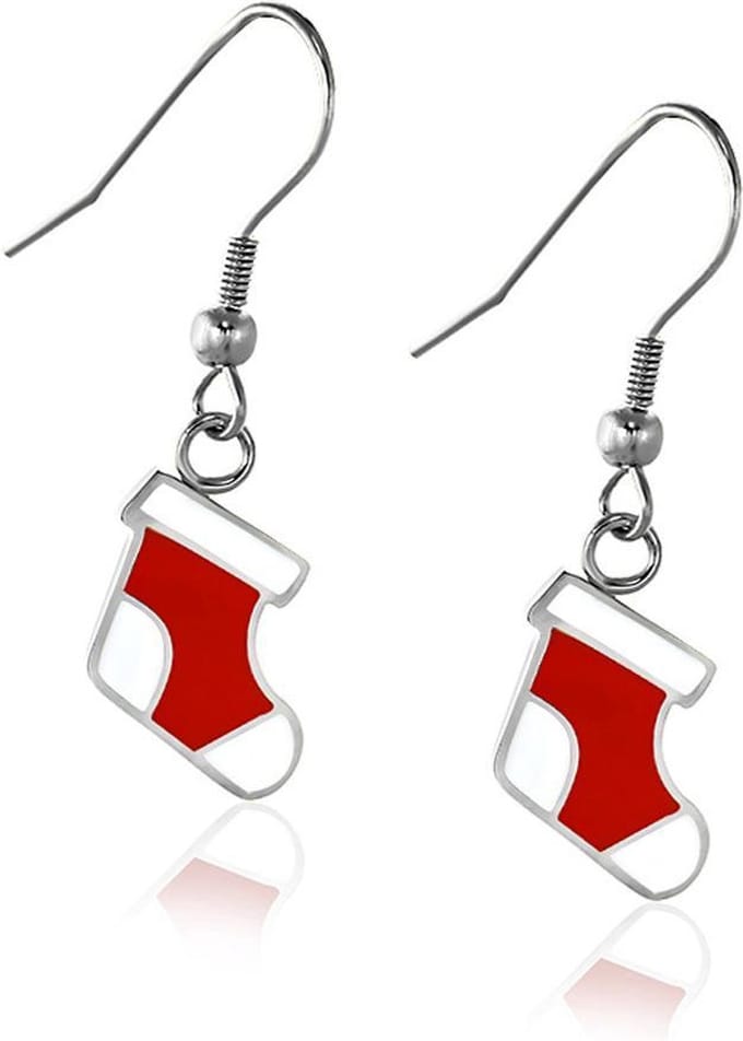 Montebello Oorbellen Christmas - 316L Staal - Epoxy - Kerst - 15x30mm