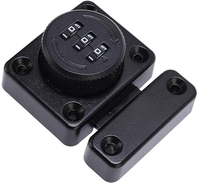 Dailygoods - Zwart Mechanisch Hangslot met Combinatiecode