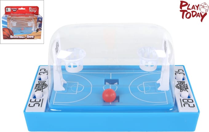 Play Today Flipperkast Basketbalspel - 16x7,5cm