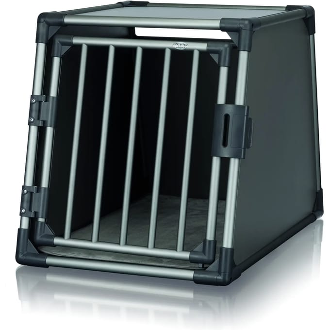Trixie Vervoersbox Aluminium Grafiet - M–L: 86X61X65 CM