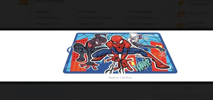 Spiderman: Placemat - Mob Rules, Kinder placemat, Spiderman, Placemat