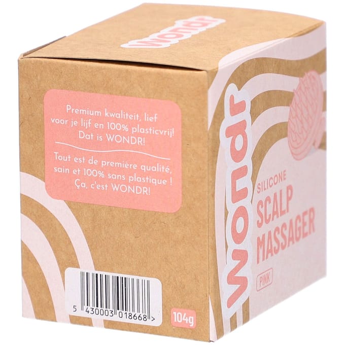 WONDR Silicone Scalp Massager - Stimuleert haargroei - Ontwart tijdens het wassen - Ontspannend
