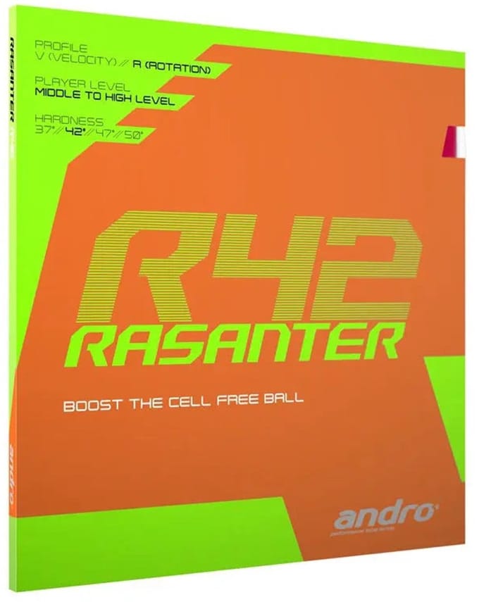 Andro - Rasanter R42 - Rood - Max - Tafeltennis Rubbers