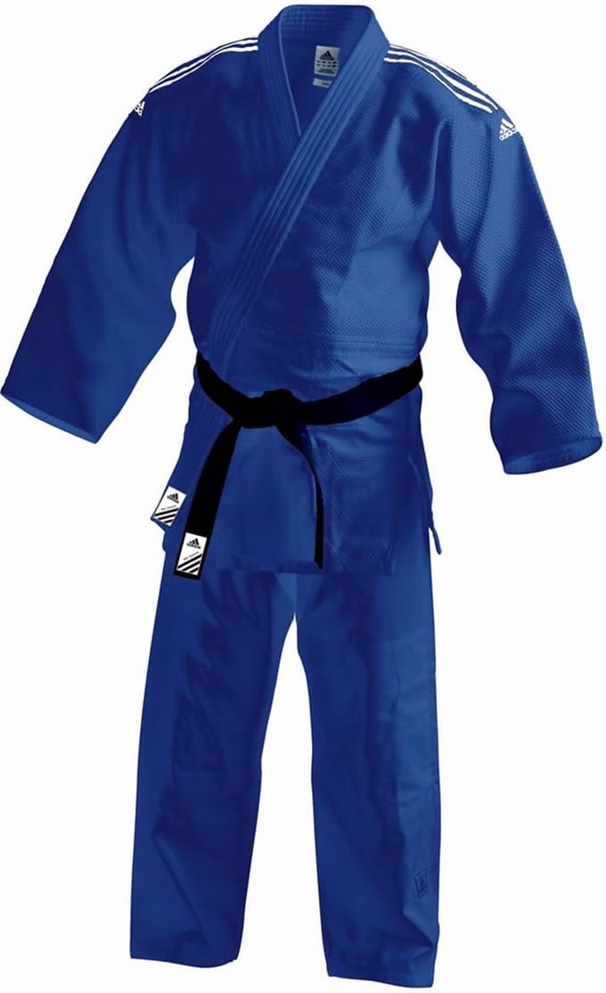 Judopak Adidas wedstrijden en trainingen | J650 | Blauw (Maat: 155)