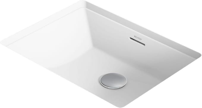 Brazn Rechthoek Onderbouw Wastafel, Wit