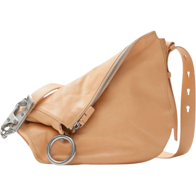 Burberry Small Knight Peach lichtbruine leren schoudertas