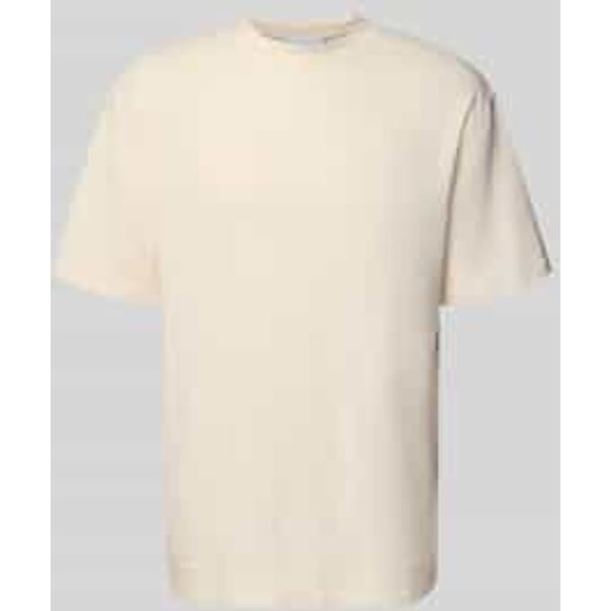 relaxed fit t-shirt van puur katoen model 'MAARKOS WAFFLE'