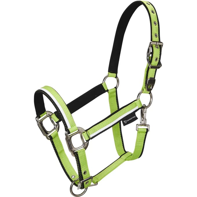 Nylon paardenhalster Equestro White Trim