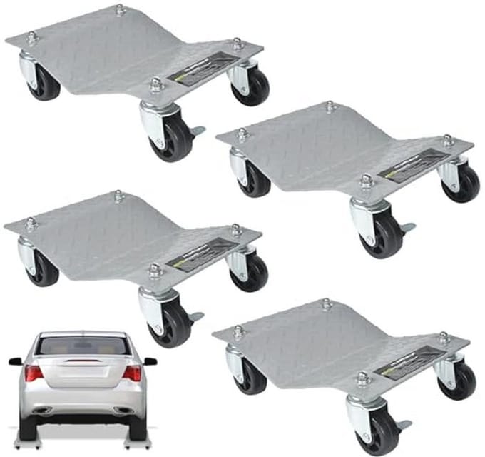 Draagbare manoeuvreerhulp voor personenauto's - 4 stuks, tot 1000 kg