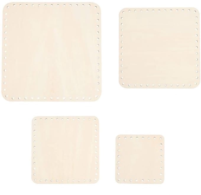 Houten base set voor mand potloodhouder - DIY