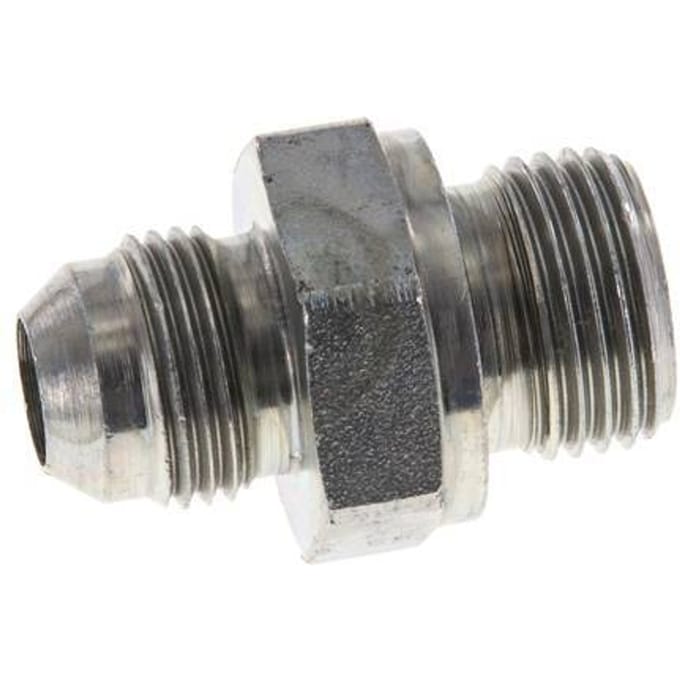 JIC  Dubbele Nippel G1/2'' X UNF 3/4''-16 Staal NBR 275bar [2 Stuks]