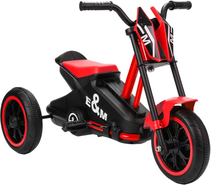 AIYAPLAY Kinderdriewieler - PP, Staal - 79 x 44 x 50 cm - Rood