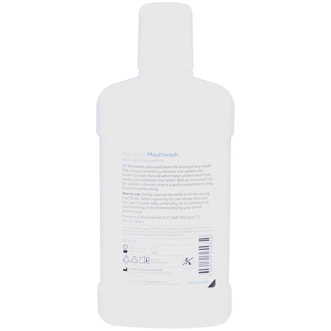 TePe Hydraterende Mondspoeling voor droge mond | Milde appel-pepermunt 500 Mondwater