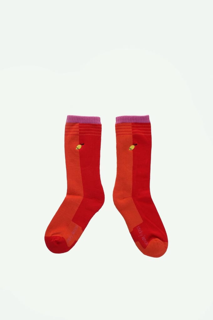 Sticky Lemon - sportieve sokken - beter samen - rugby rood
