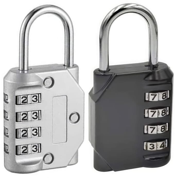 Allecto - Digitale Combinatielocks 2-Pack - Instelbare Code