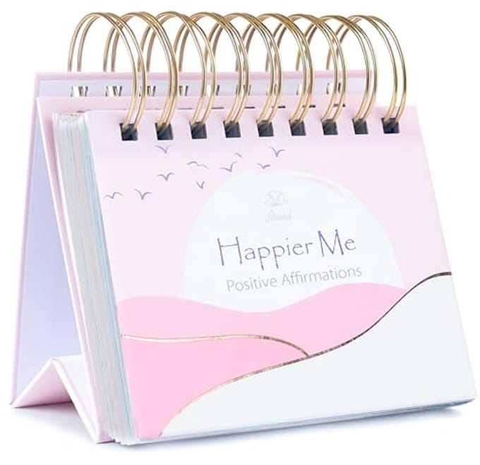 Inspirerende affirmatiekalender voor vrouwen - Ongedateerd bureaugeschenk met motiverende quotes