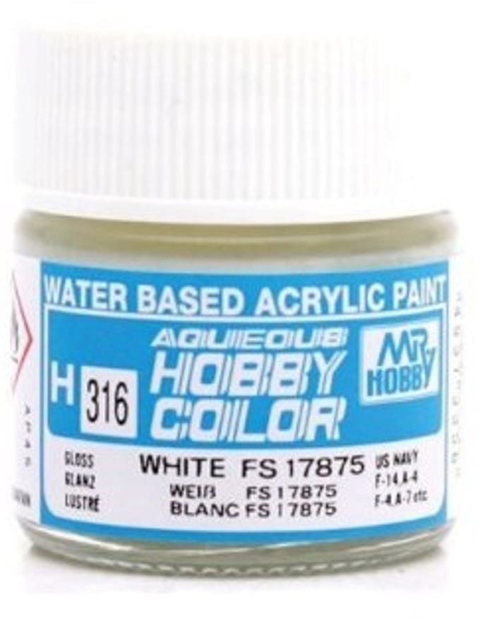 Gunze H-316 - FS 17875 White - Mr. Hobby Aqueous Modelbouwverf 10ml