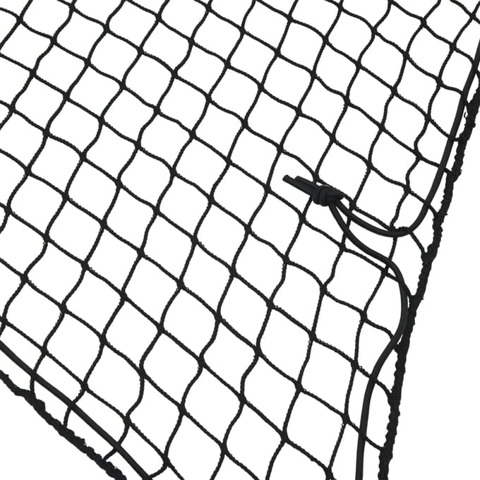 vidaXL - Aanhangwagennet - elastisch - touw - 4x4 - m - polypropeen - zwart