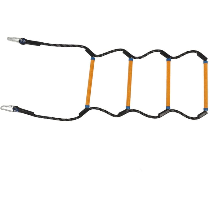 Échelle de Corde d'Embarquement Marine Robuste Fiable 400 Lbs Portable Antidérapante Échelle de Corde pour Bateau pour Bateaux Gonflables Kayaks black