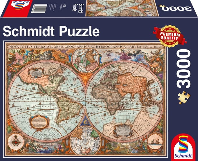 Schmidt Puzzle - Ancient World Map (3000 pieces) 2D Puzzels