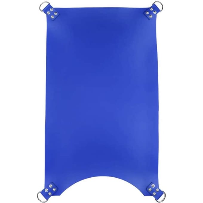 Mr Sling - Lederen Rechthoekige Sex Sling - Blauw