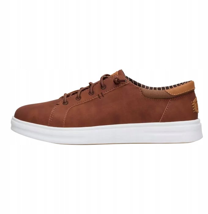 Hey Dude Paul Pro Classic - Cognac - Synthetisch Elastisch Vetersysteem - Ultralicht