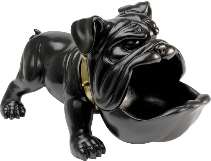 Woonaccessoires hongerige hond zwart Kare Design