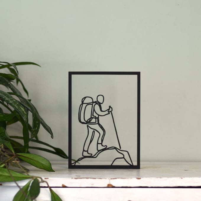 Creative Use of Technology Floating Frame Wandelaar - Houten lijstje - 18 x 13 cm - Zwart