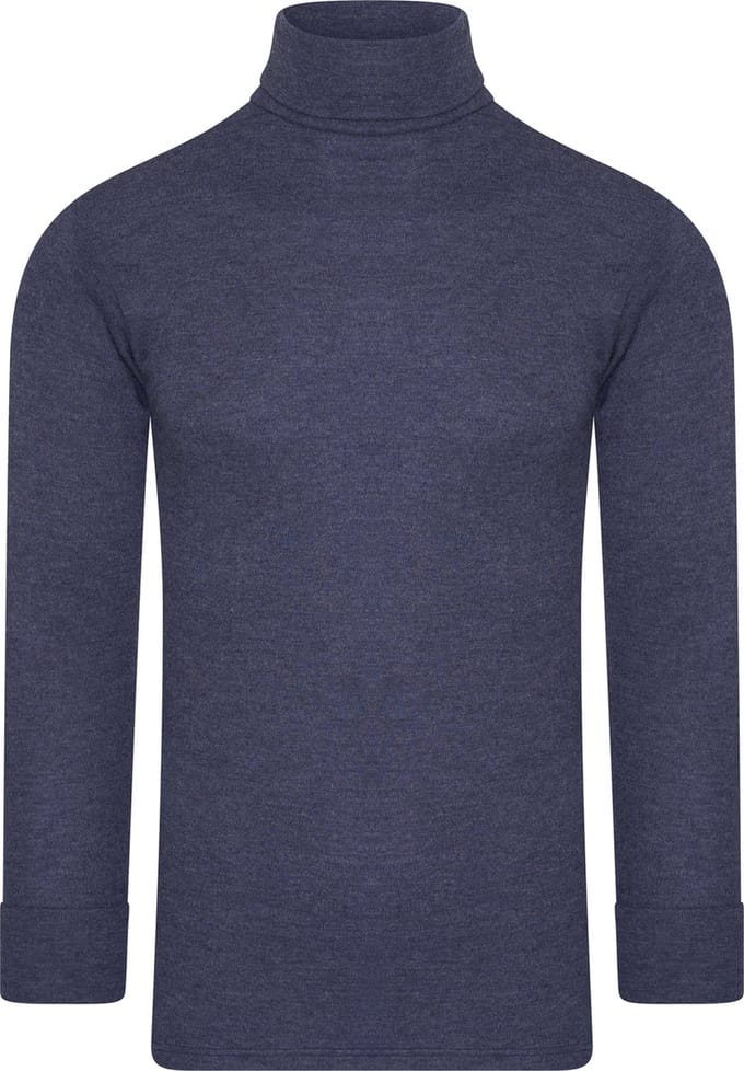Thermo colshirt dames - Thermo ondergoed - Thermisch - Hoge hals - Blauw / L