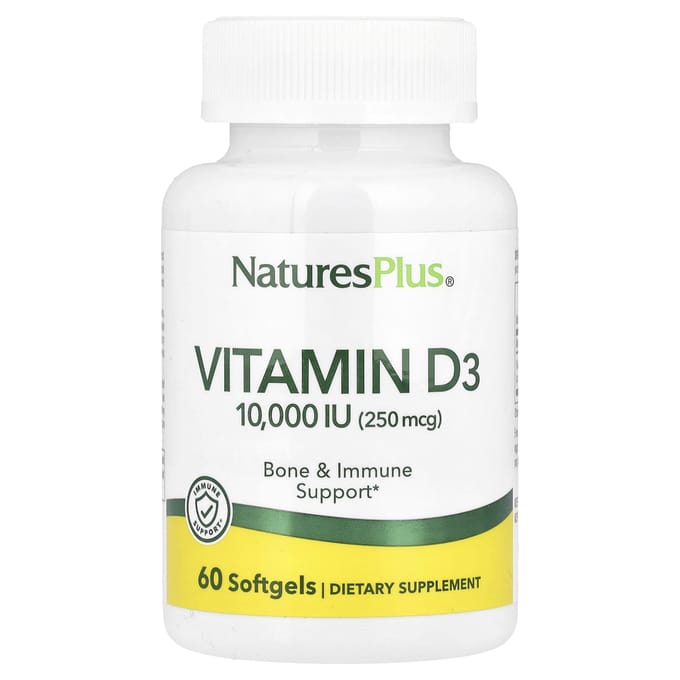 Vitamine D3, 250Mcg (10.000 IE), 60 softgels