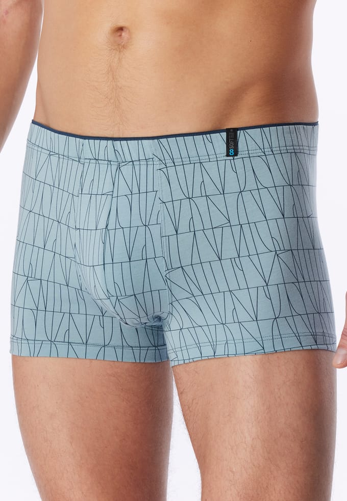 Modal short met patroon, ijsblauw - Long Life Soft 7